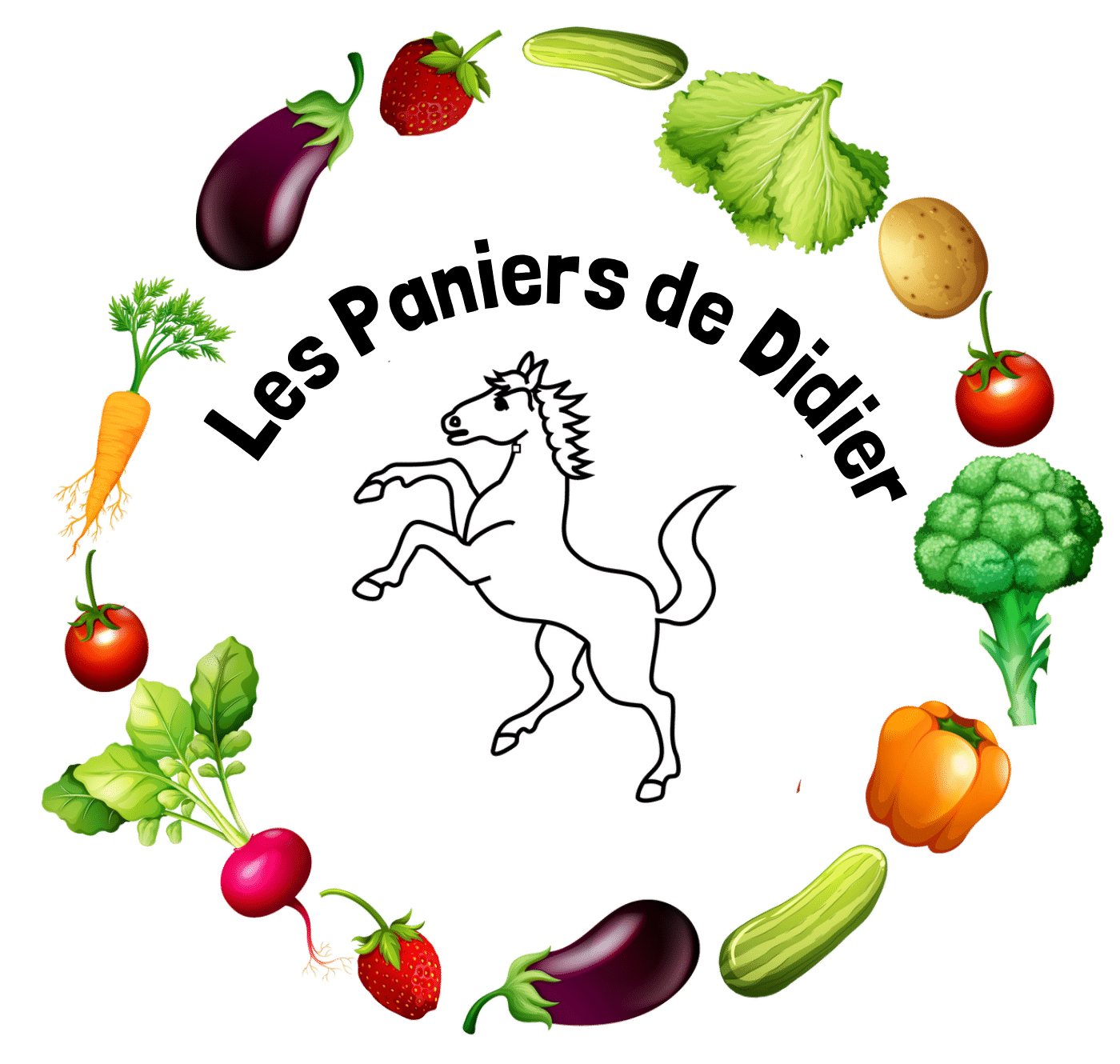 Logo de "Les Paniers de Didier", représentant l'engagement de la marque à offrir des produits faits main avec passion et soin.
