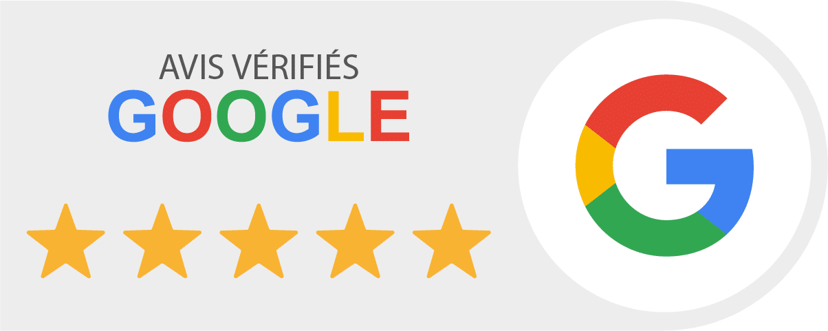 Google Avis, montrant les étoiles et les évaluations clients, un indicateur essentiel pour juger la qualité des services ou produits offerts par l'entreprise.